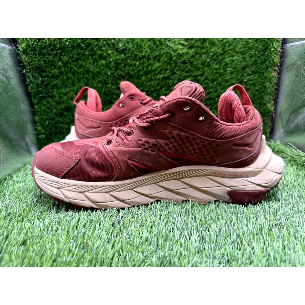 Hoka One One Anacapa Low GTX 1119373-CMHS Athletic Shoes Women's 8B Red Leather - Picture 6 of 10